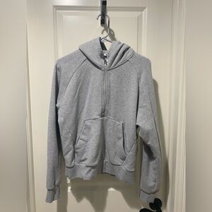 Athleta Gray Zip-Up Hoodie